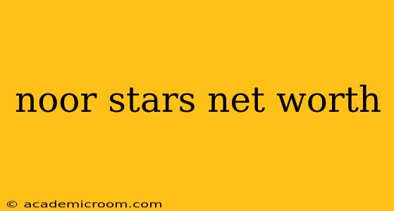 noor stars net worth