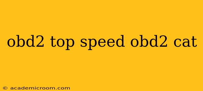 obd2 top speed obd2 cat