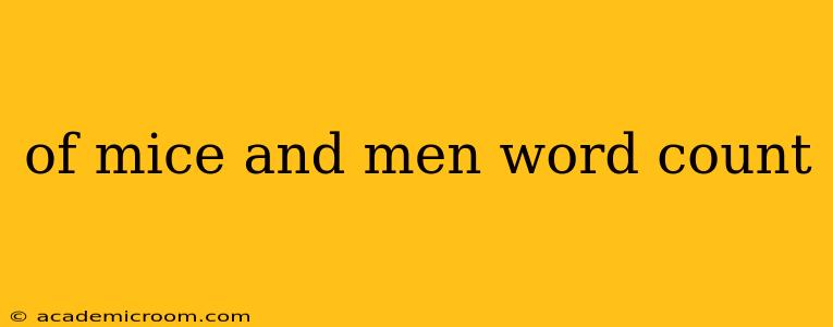 of mice and men word count