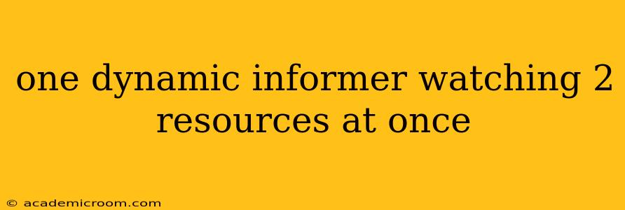 one dynamic informer watching 2 resources at once