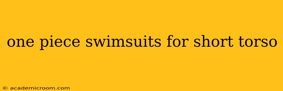 one piece swimsuits for short torso