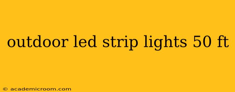 outdoor led strip lights 50 ft