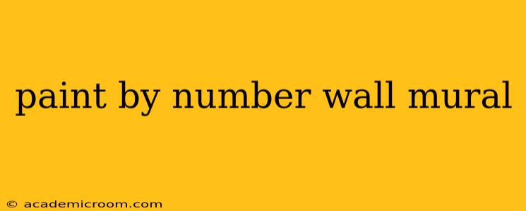 paint by number wall mural