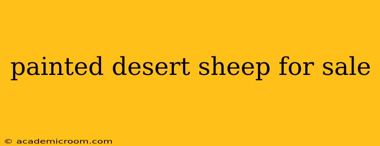 painted desert sheep for sale