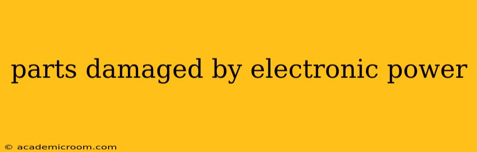 parts damaged by electronic power
