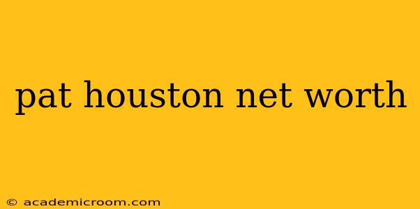 pat houston net worth