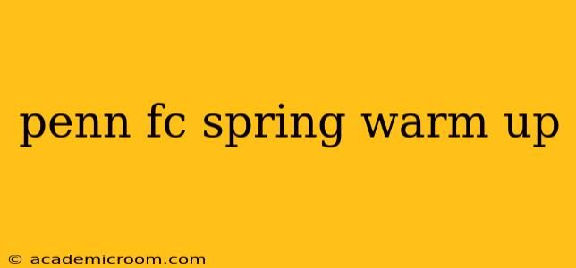 penn fc spring warm up