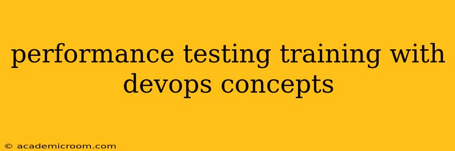 performance testing training with devops concepts