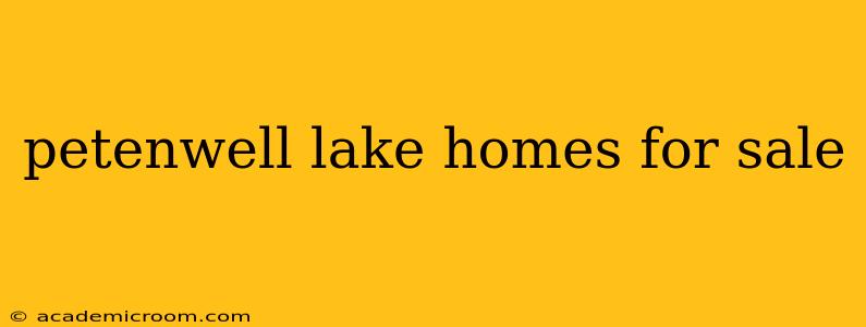 petenwell lake homes for sale