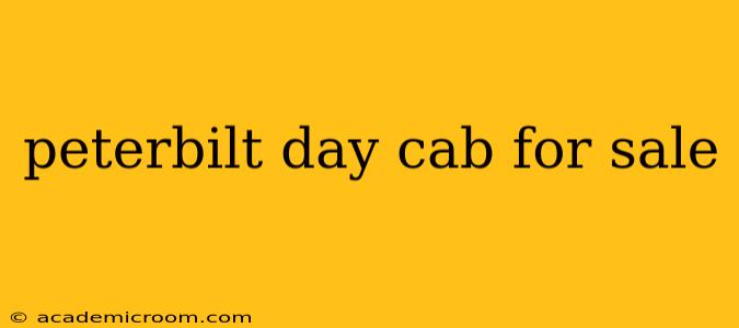 peterbilt day cab for sale