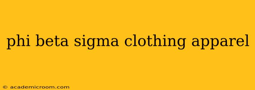 phi beta sigma clothing apparel