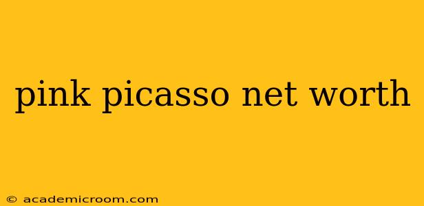 pink picasso net worth