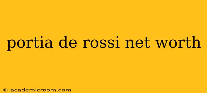 portia de rossi net worth