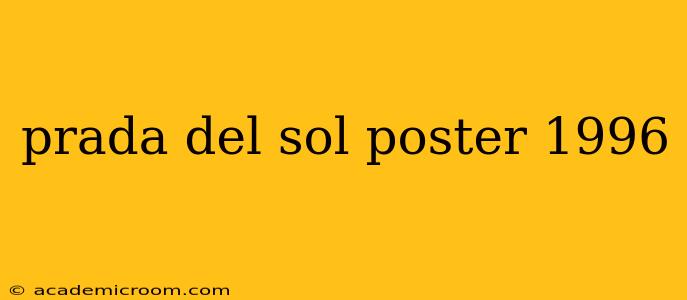 prada del sol poster 1996