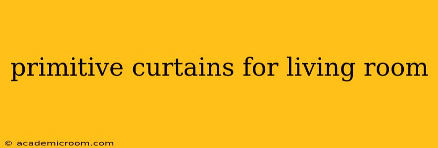 primitive curtains for living room