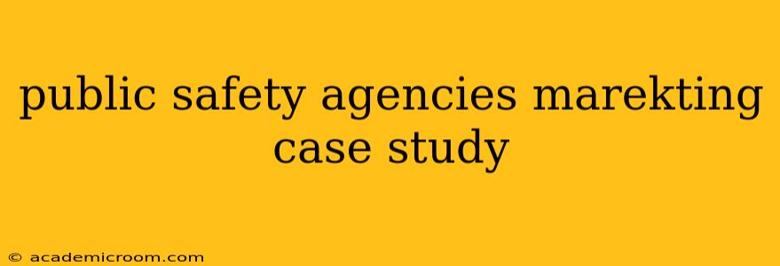 public safety agencies marekting case study