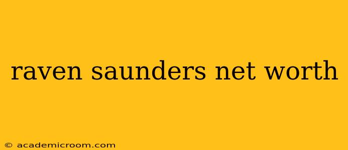 raven saunders net worth