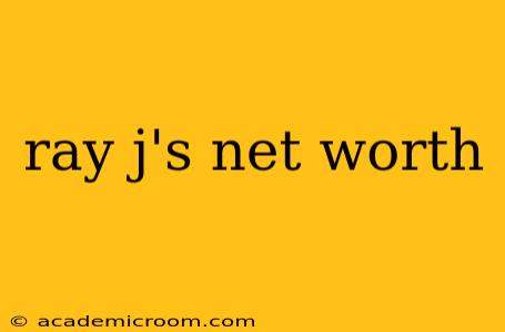 ray j's net worth