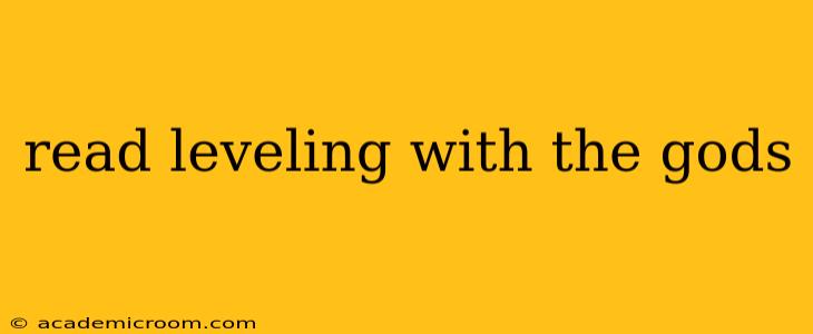 read leveling with the gods