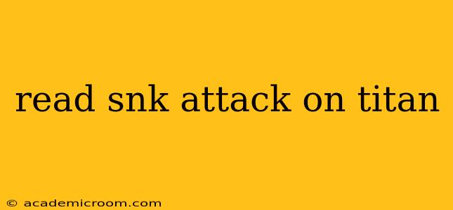 read snk attack on titan