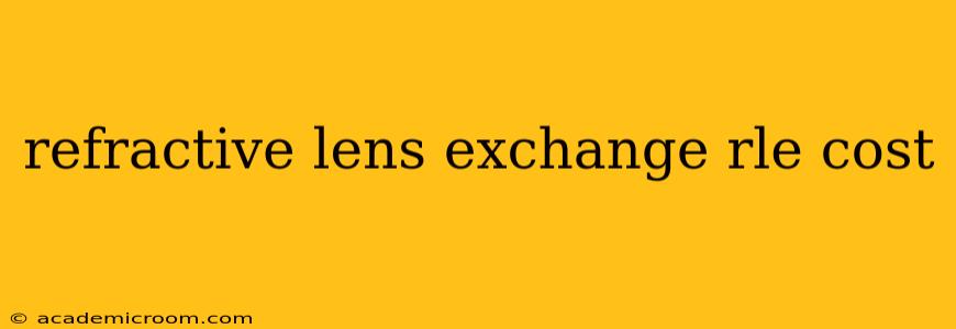 refractive lens exchange rle cost