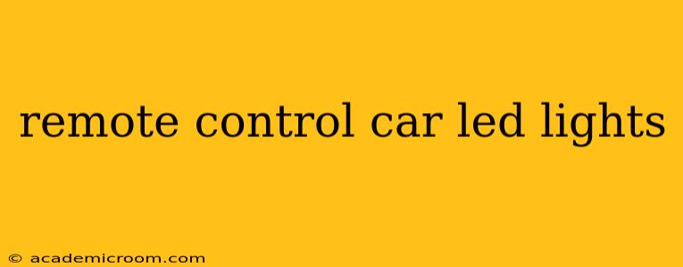 remote control car led lights