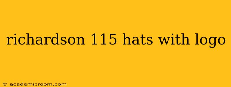 richardson 115 hats with logo