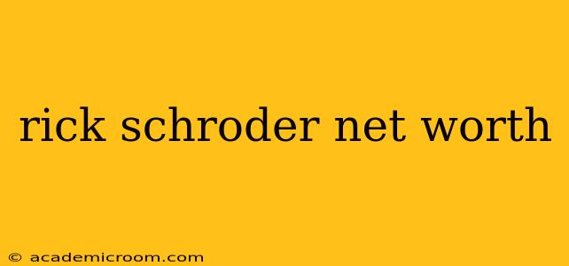 rick schroder net worth