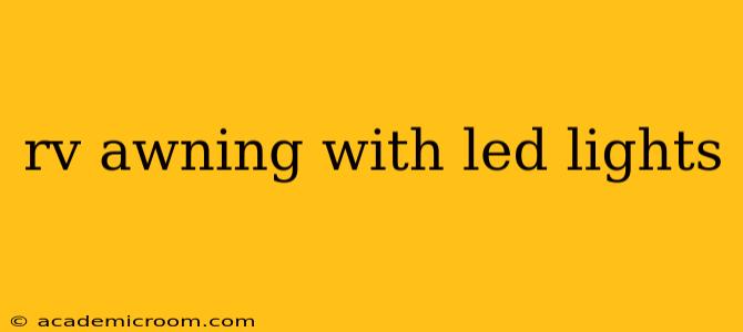 rv awning with led lights
