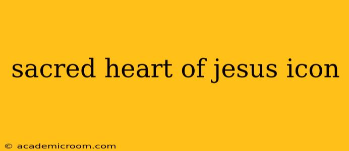 sacred heart of jesus icon