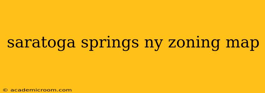 saratoga springs ny zoning map