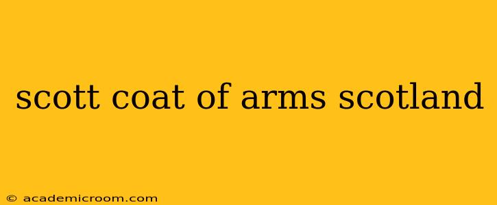 scott coat of arms scotland
