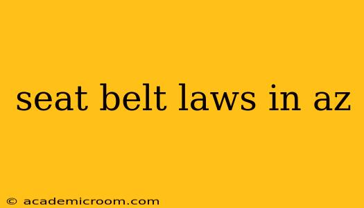 seat belt laws in az