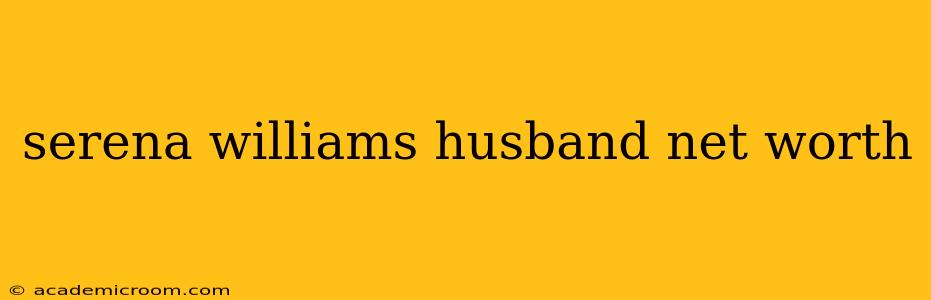 serena williams husband net worth