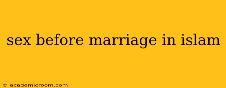 sex before marriage in islam