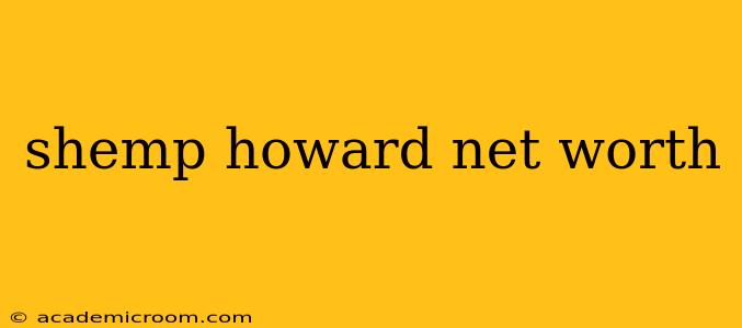 shemp howard net worth
