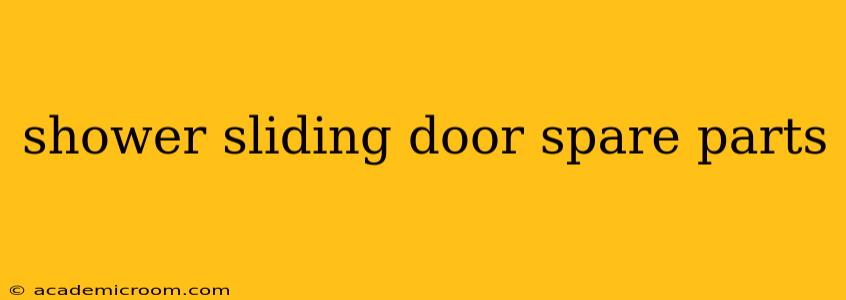 shower sliding door spare parts