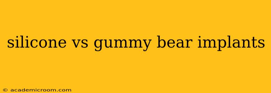 silicone vs gummy bear implants