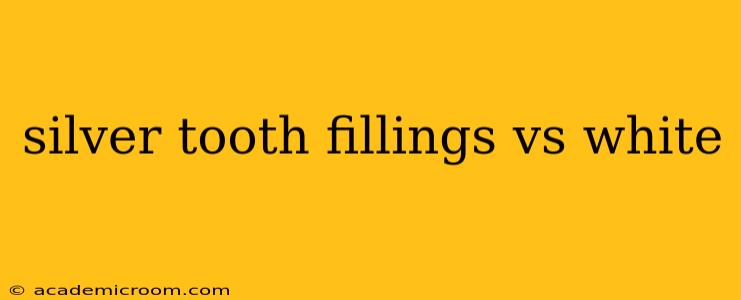 silver tooth fillings vs white
