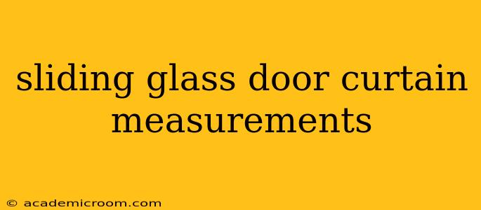 sliding glass door curtain measurements