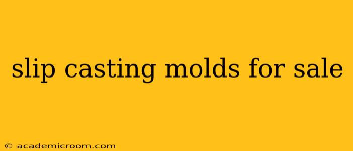 slip casting molds for sale