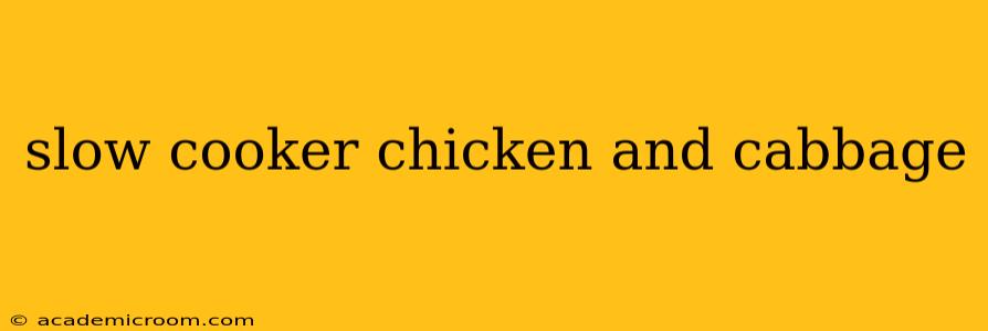 slow cooker chicken and cabbage