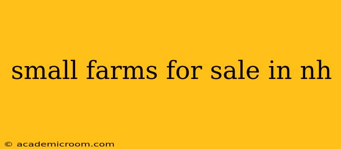 small farms for sale in nh