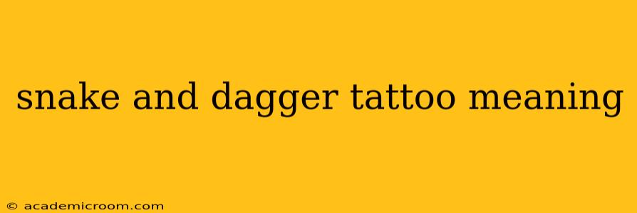 snake and dagger tattoo meaning