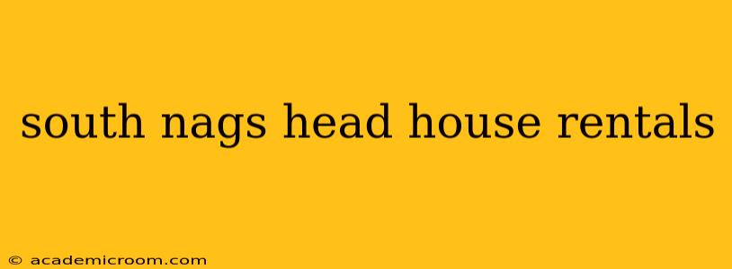 south nags head house rentals