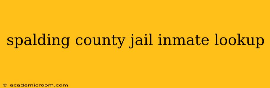 spalding county jail inmate lookup