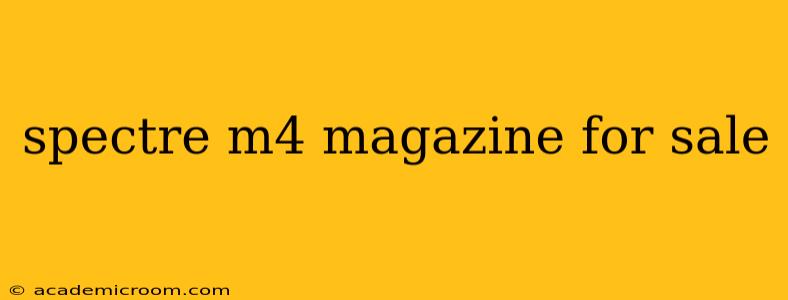 spectre m4 magazine for sale