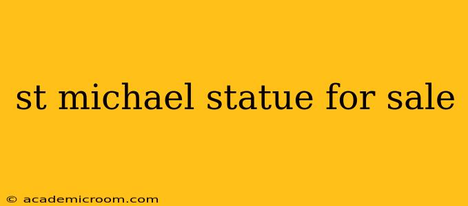 st michael statue for sale