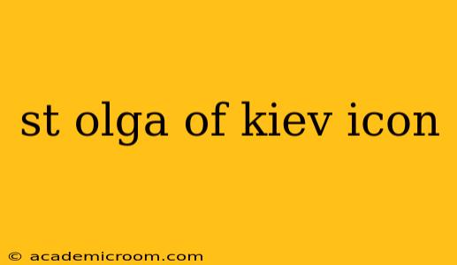 st olga of kiev icon