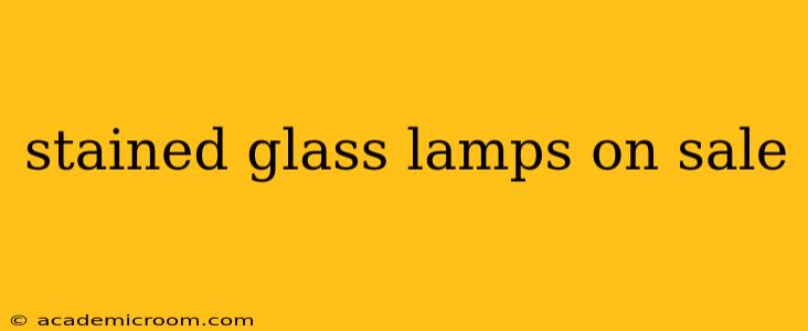 stained glass lamps on sale